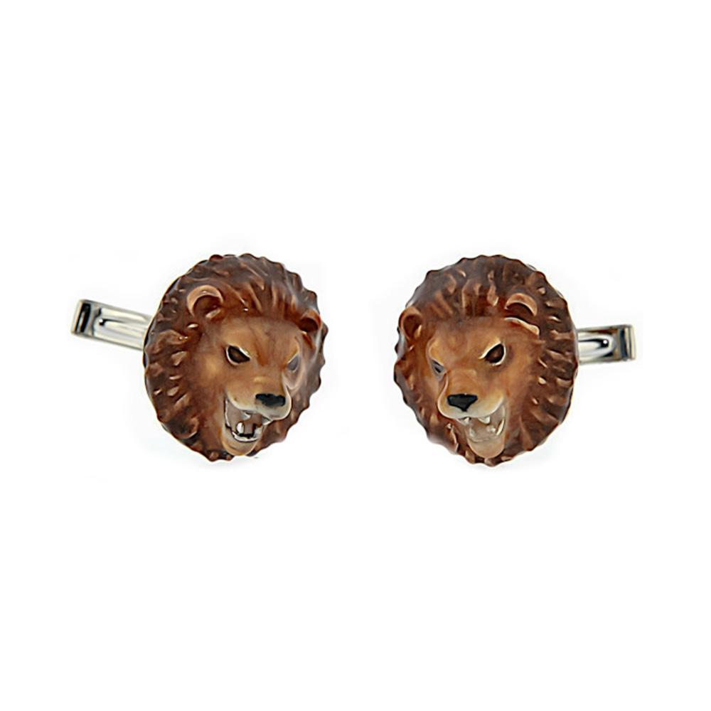 925 silver lion cufflinks - Italian craftsmanship - SATURNO