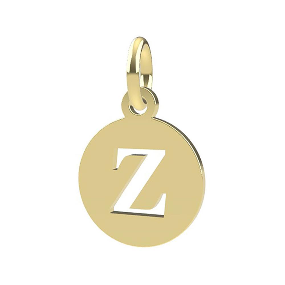 18kt yellow gold Letter Z pendant - DEDIE