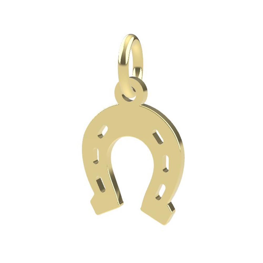 18kt yellow gold Horseshoe pendant - DEDIE