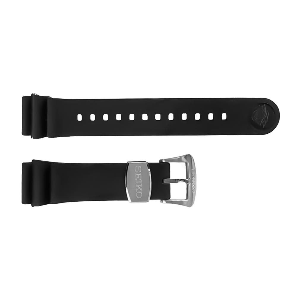 Original Seiko black silicone strap R02F011J0 - SEIKO