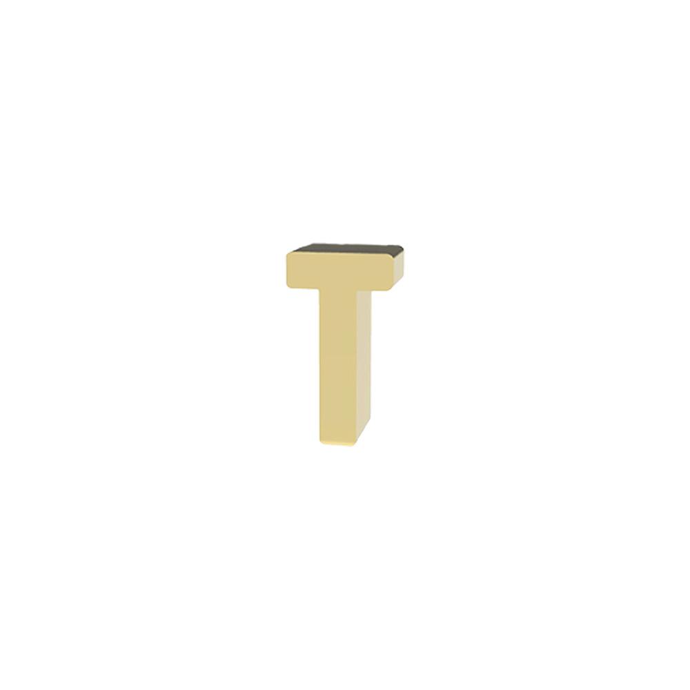 yellow gold Letter T Charm for Dedie Bracelets - DEDIE