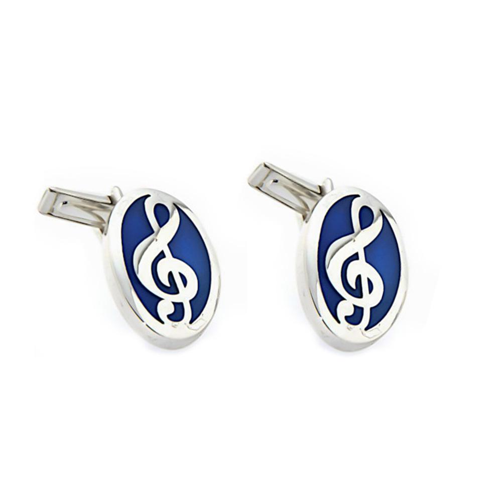 925 Silver Treble Clef Cufflinks - Handmade - SATURNO