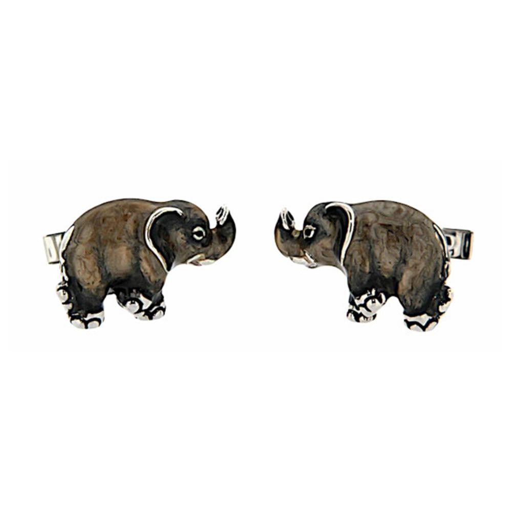 Elephant cufflinks 925 silver - Italian craftsmanship - SATURNO