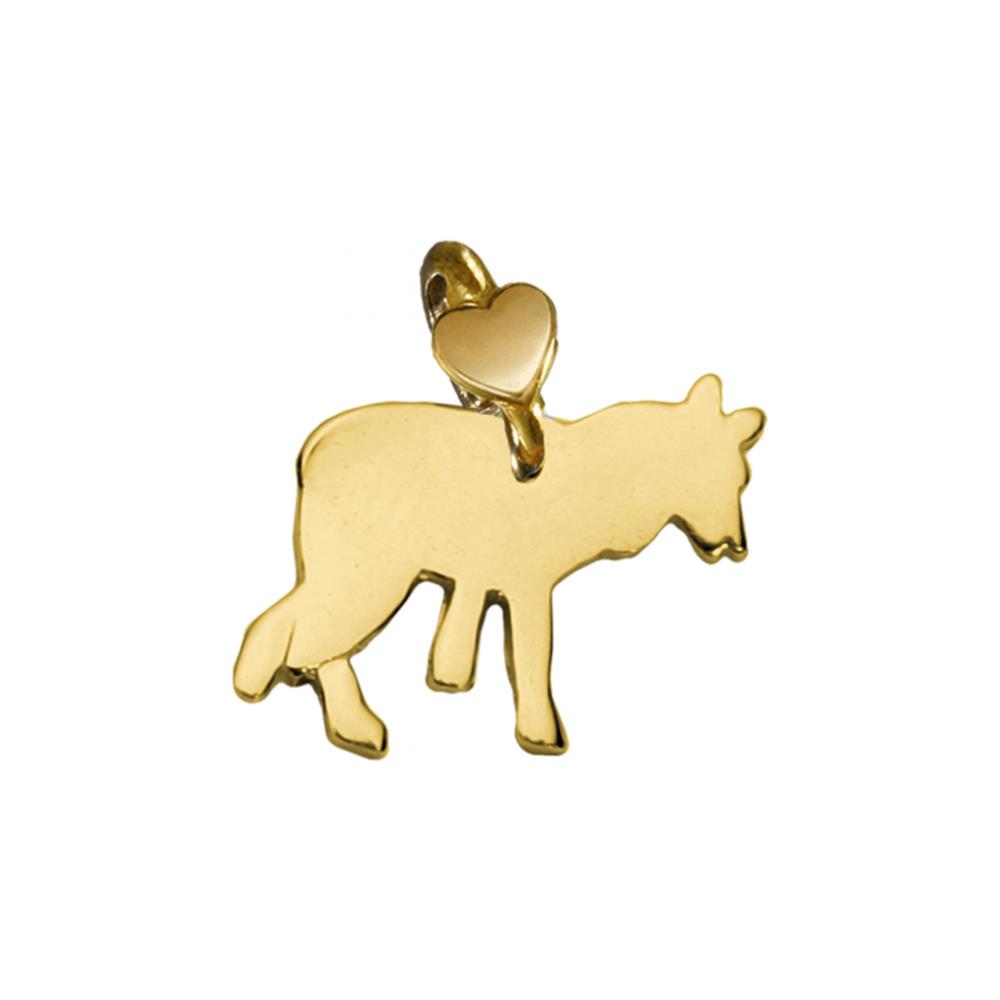 Wolf Pendant Animaletti Gold Collection Dodo Mariani - DODO MARIANI