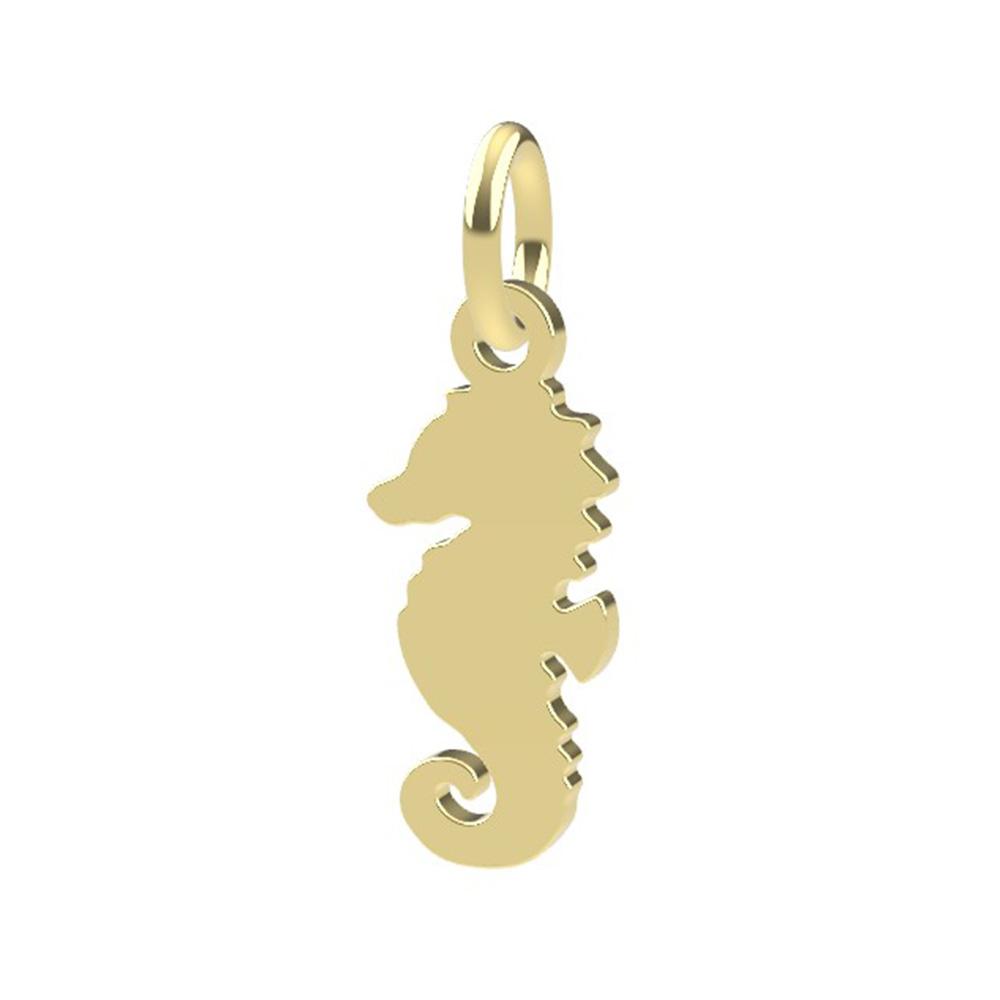 18kt yellow gold Seahorse pendant - DEDIE