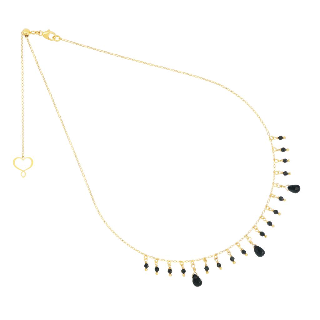 French choker drops black spinels Maman et Sophie GHFRASP3G - MAMAN ET SOPHIE