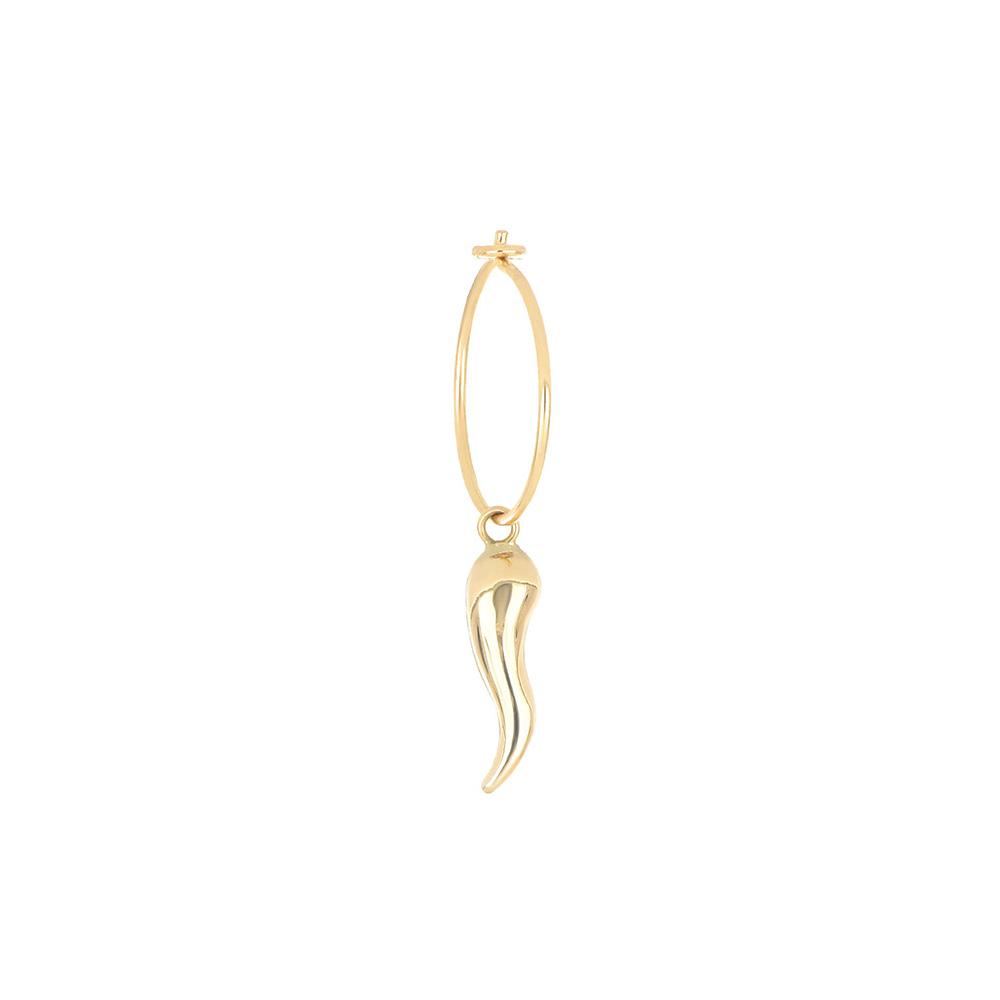 Hoop earring 1 lucky horn Maman et Sophie ORTIE91G - MAMAN ET SOPHIE