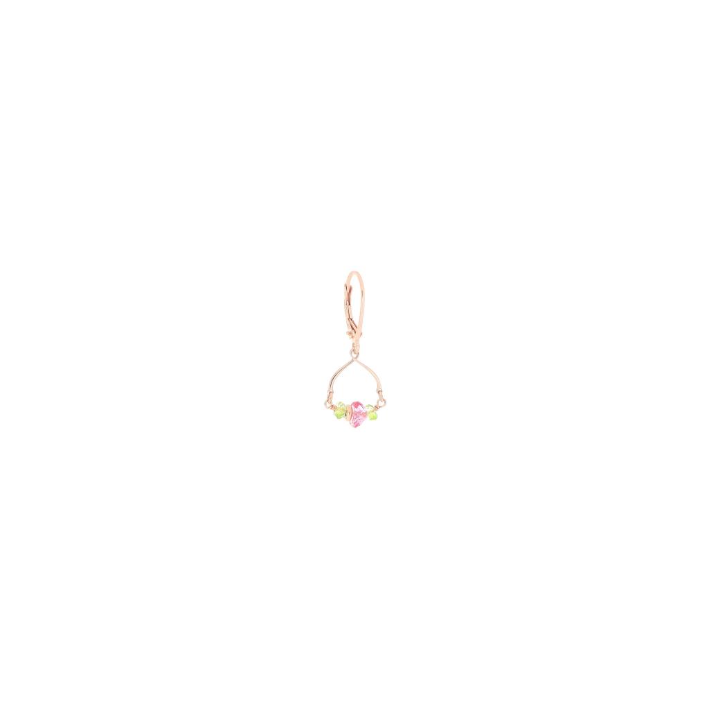 Deco pink and green Maman et Sophie pendant earring ORDEC1ATP - MAMAN ET SOPHIE