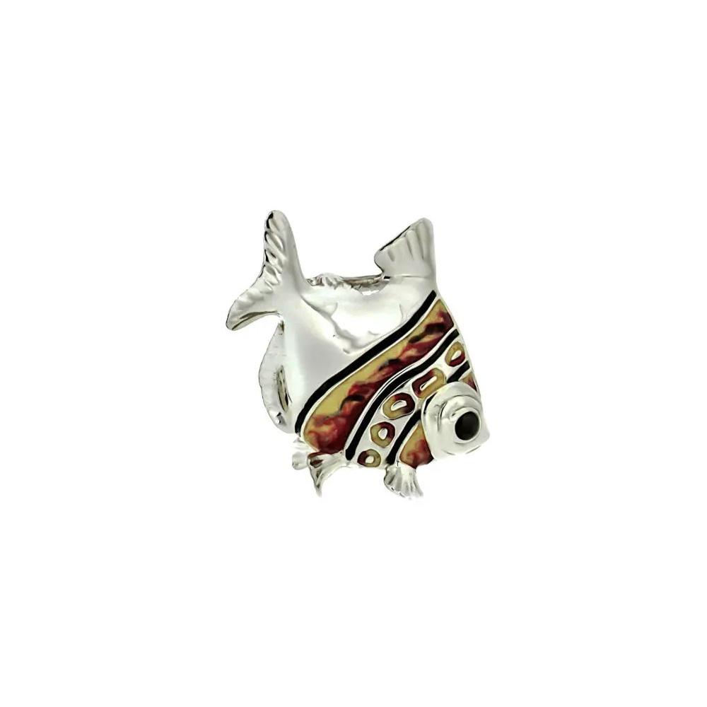 Large enameled fish ornament Saturno ST19-1 - SATURNO