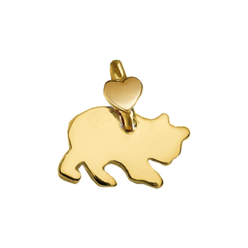 Bear Pendant Animaletti Gold Collection Dodo Mariani - DODO MARIANI