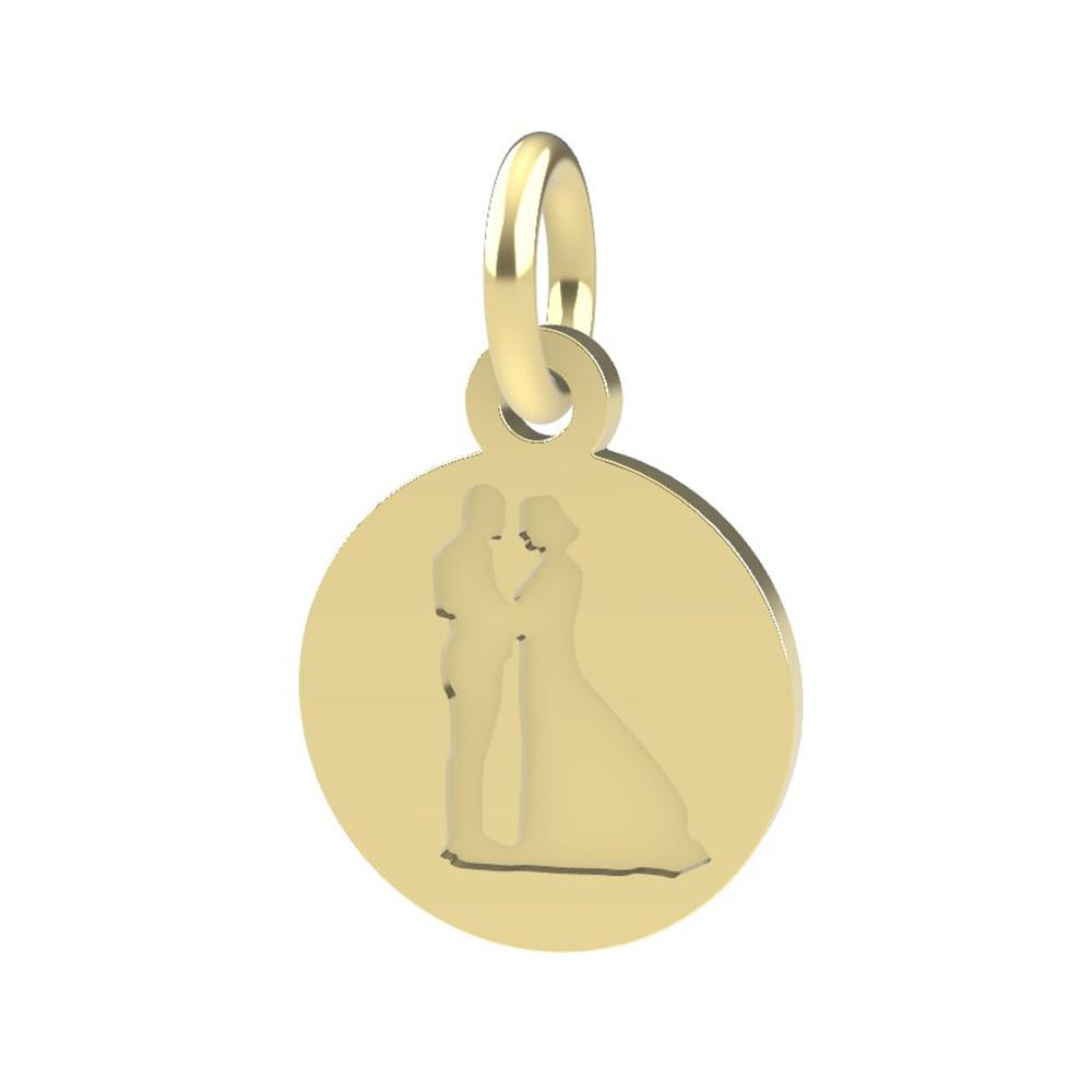 18kt yellow gold Spouse pendant - DEDIE