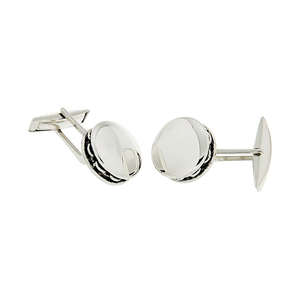 925 silver cufflinks - Italian craftsmanship - SATURNO