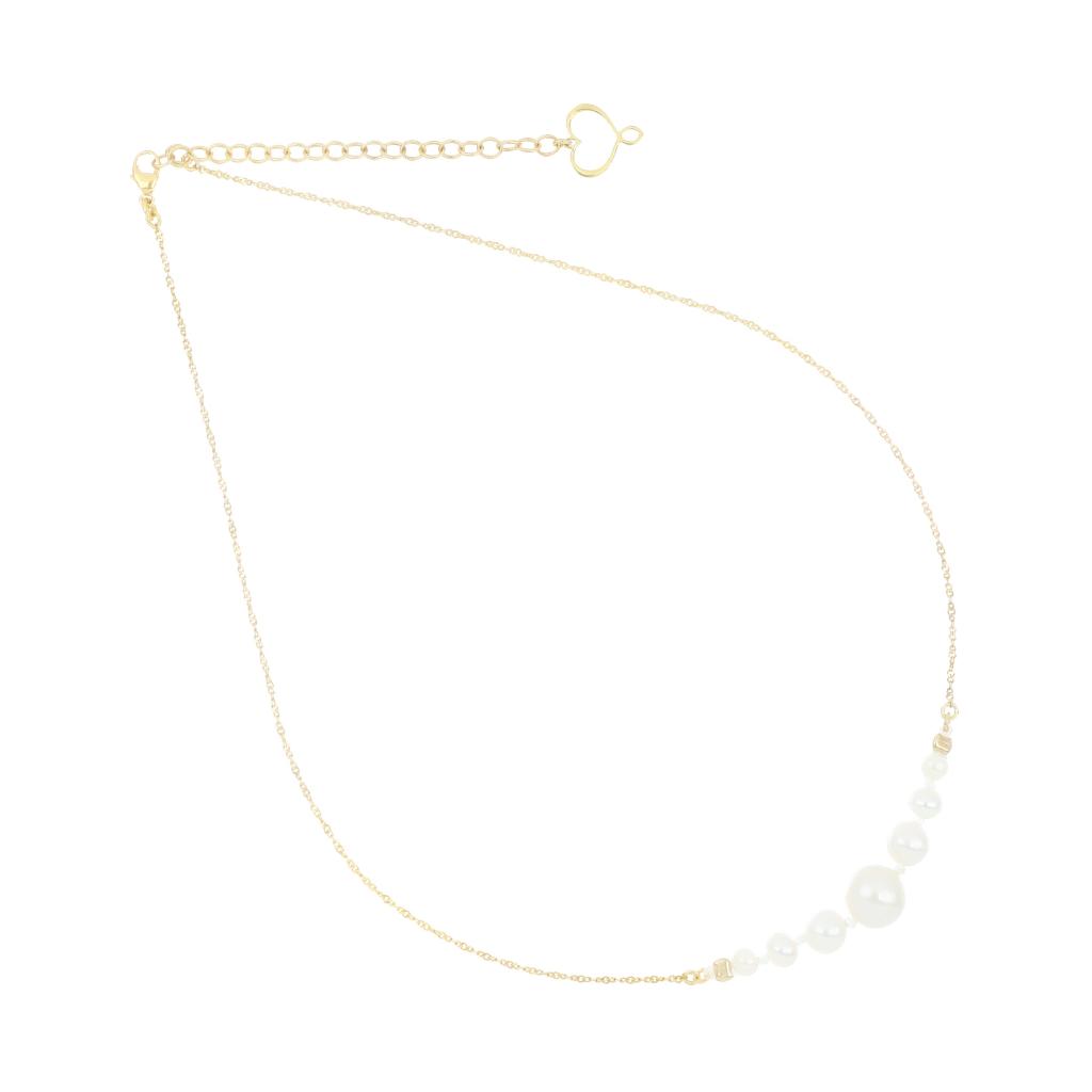 White wave choker 7 pearls Maman et Sophie GCONDP7 - MAMAN ET SOPHIE