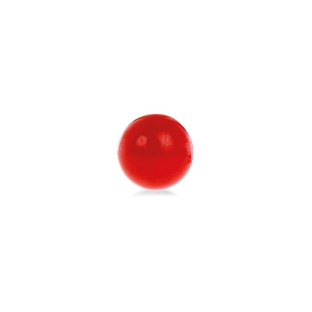 Dedie Red Coral Bracelet Passing Sphere Ø 4-4.5 mm - DEDIE