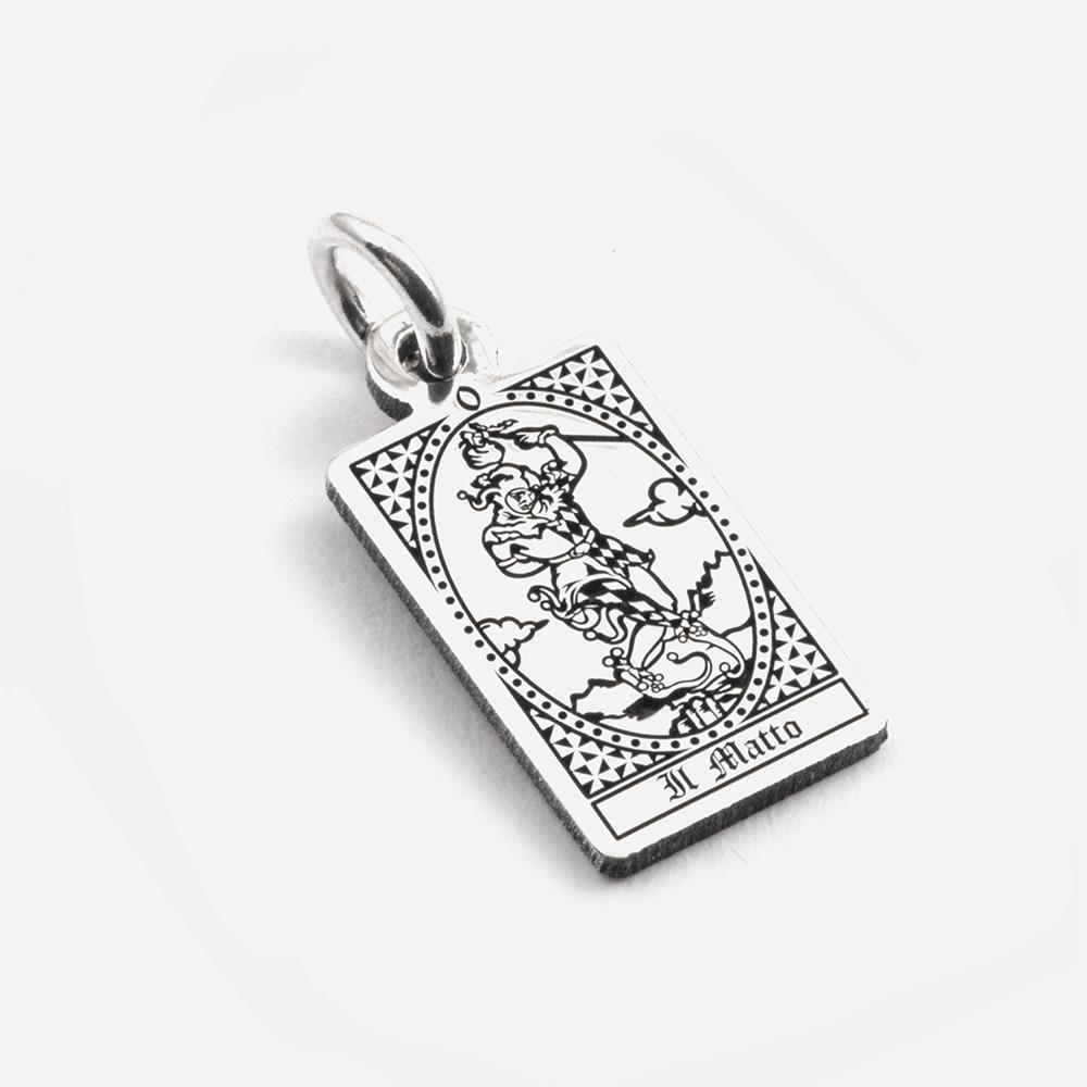 The Fool Tarot Card Pendant in 925 Silver - NOVE25