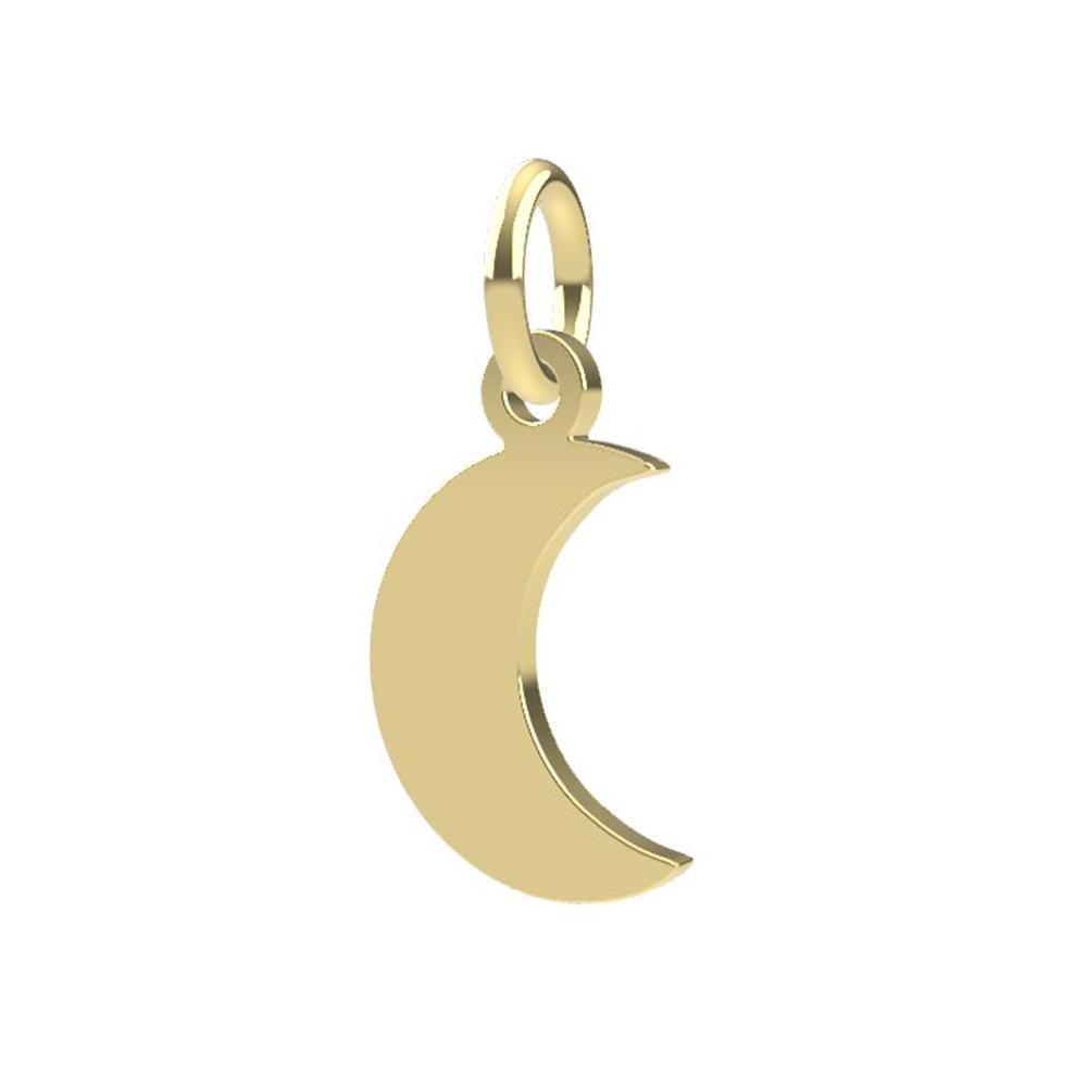 18kt yellow gold Moon pendant - DEDIE