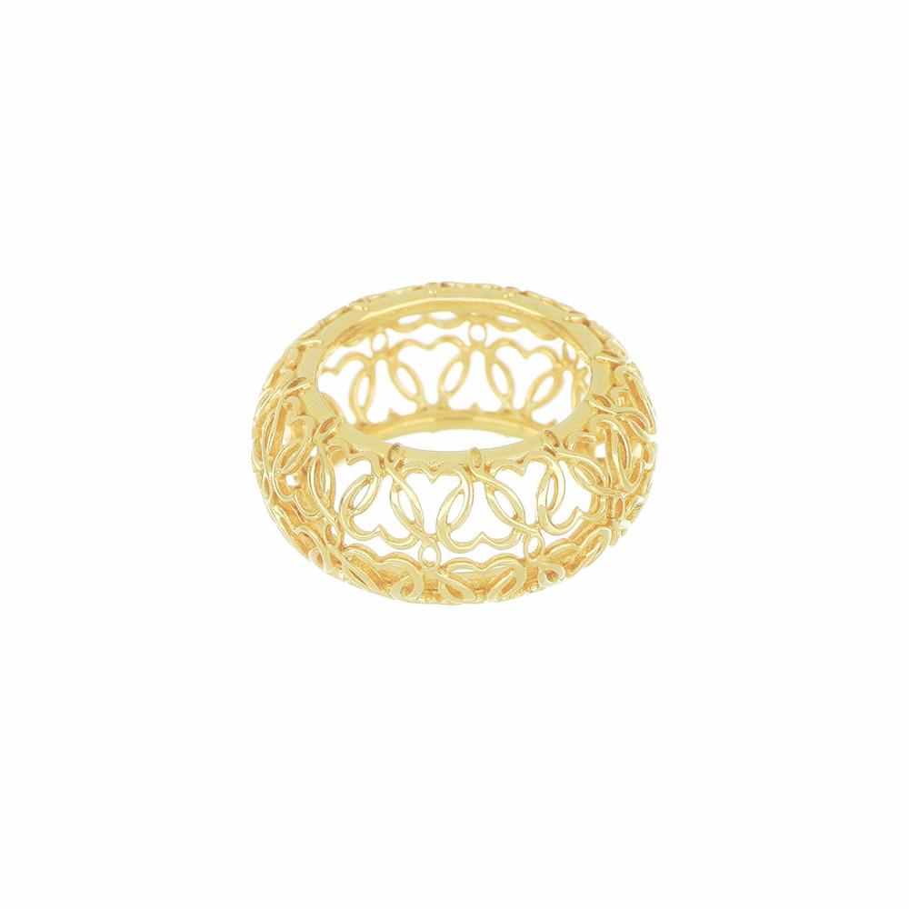 Maman et Sophie ANMAMGI13 Heart Perforated Band Ring - MAMAN ET SOPHIE