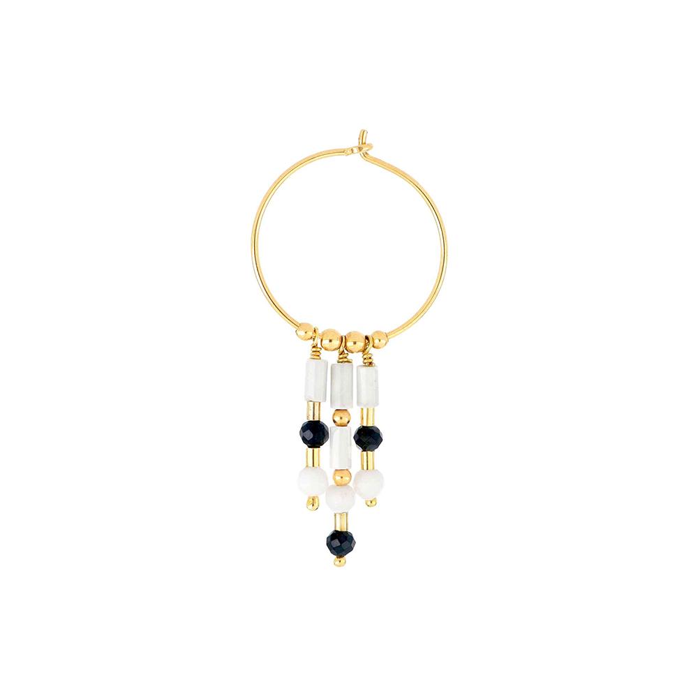 Mia Africa Tribal Medium Hoop Earring - MAMAN ET SOPHIE