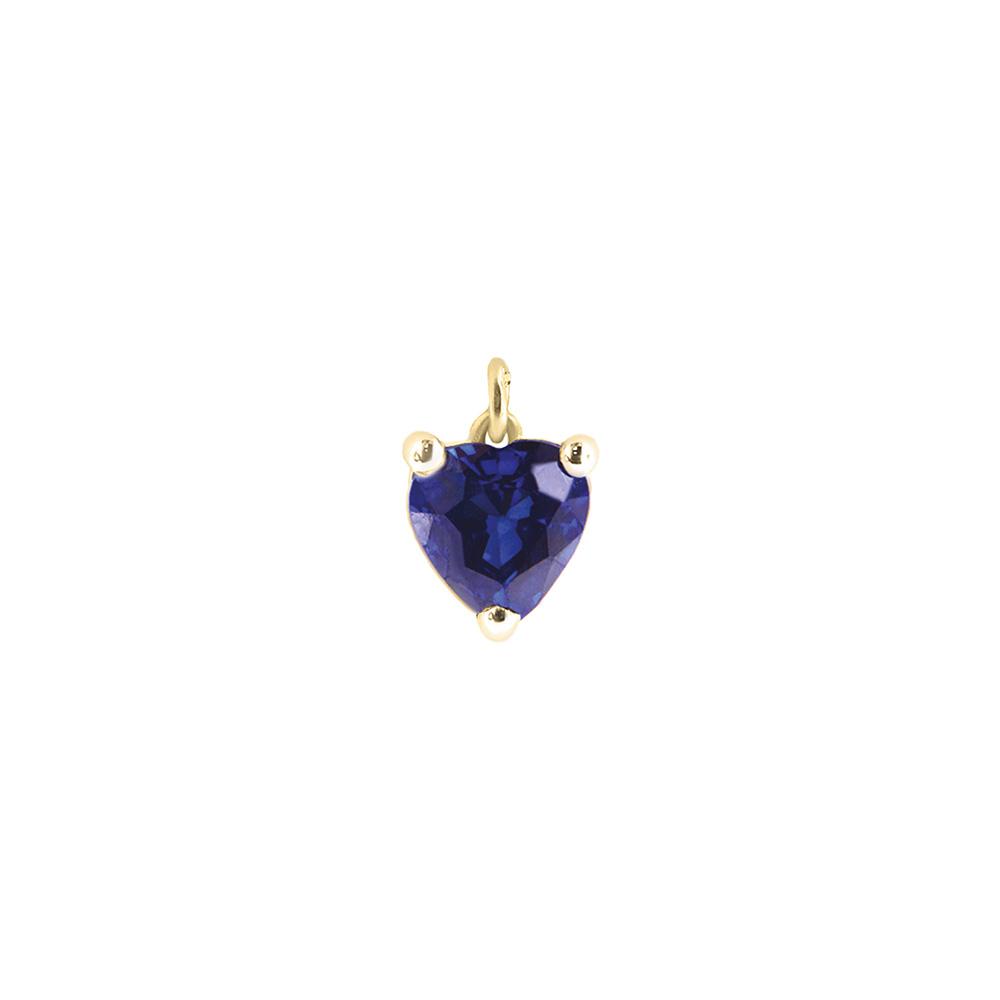 18kt yellow gold Blue Sapphire pendant - DEDIE