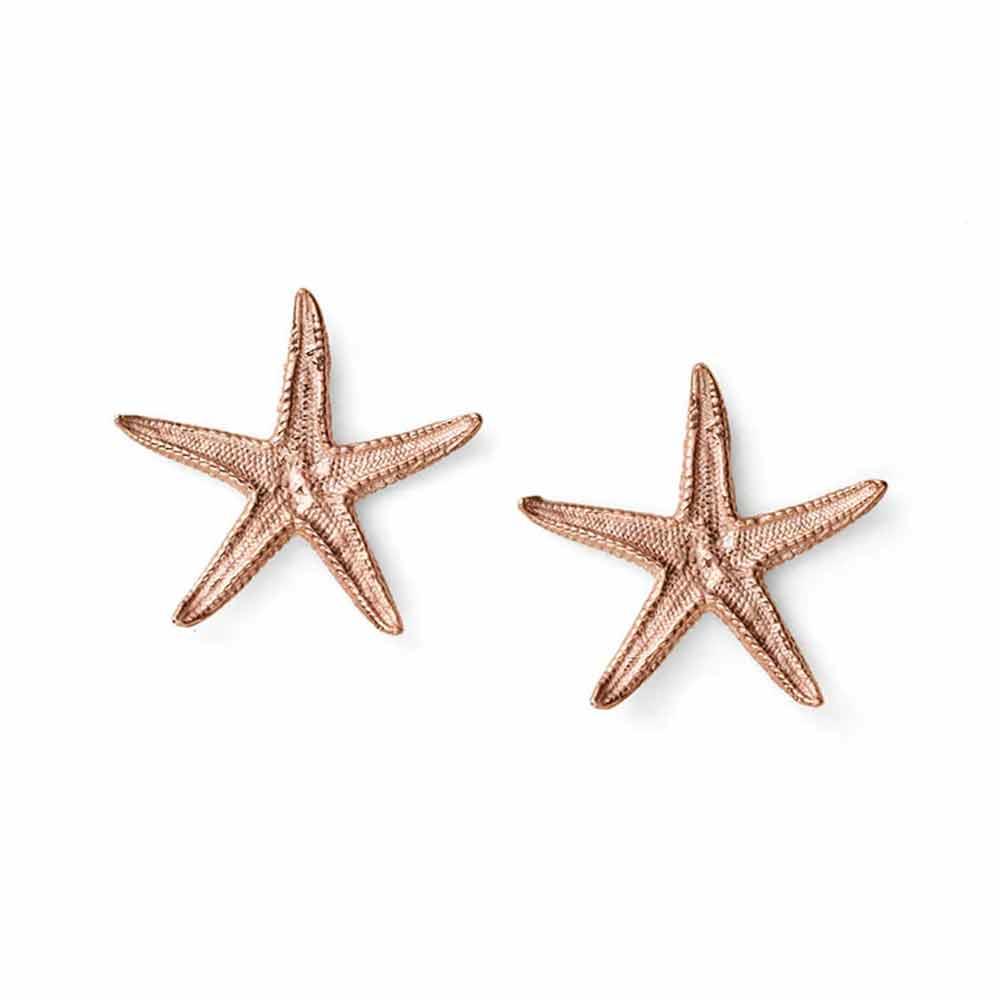 Elba starfish earrings for women in pink silver 2x2 cm - MARIA CRISTINA STERLING