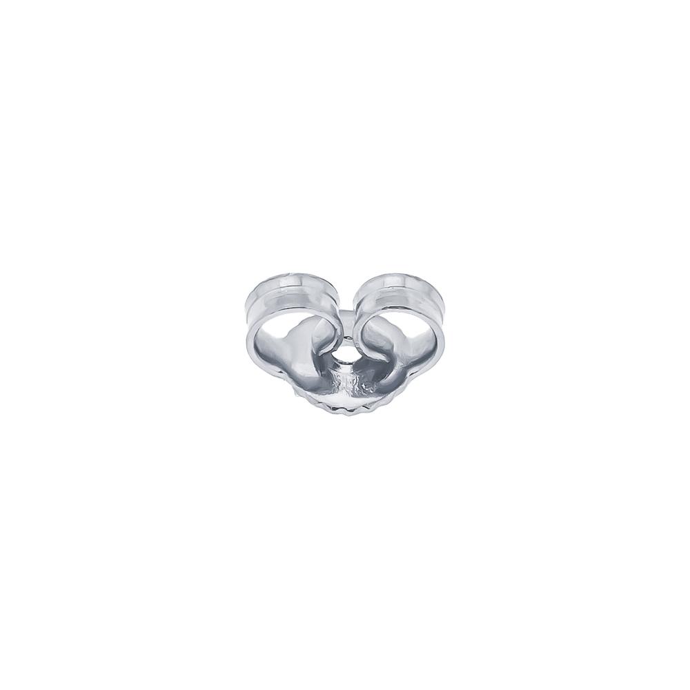 Butterfly Backings for earrings in 18kt white gold - LUSSO ITALIANO