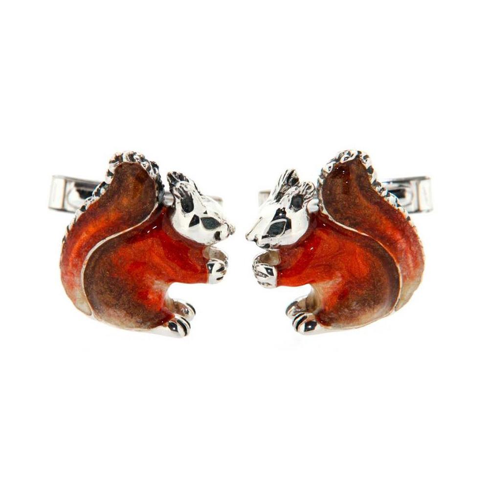 Squirrel Cufflinks in 925 Silver - Handmade - SATURNO