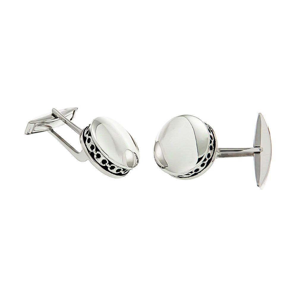 925 Silver Cufflinks - Handmade - SATURNO