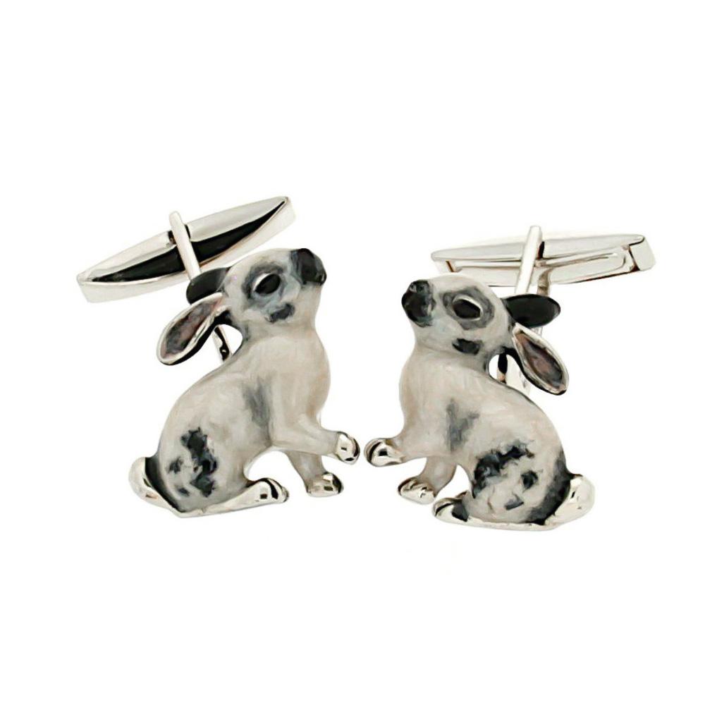 925 Silver Rabbit Cufflinks - Handmade - SATURNO