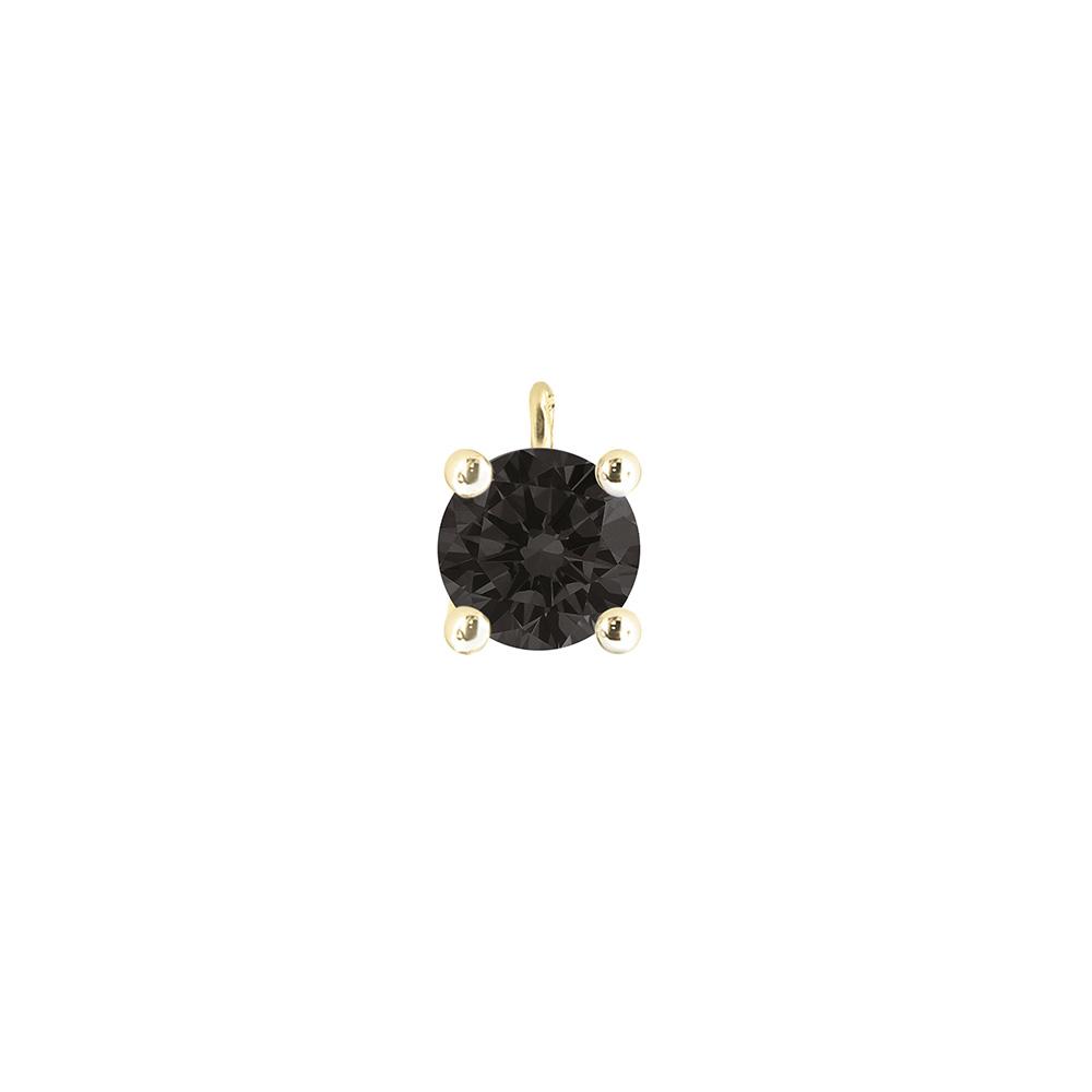 pendant with D. Nero ct.0.05 in 18kt yellow gold - DEDIE