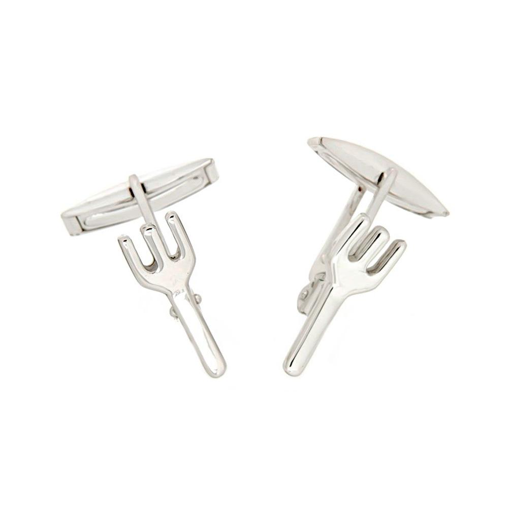 Fork cufflinks 925 silver - Italian craftsmanship - SATURNO