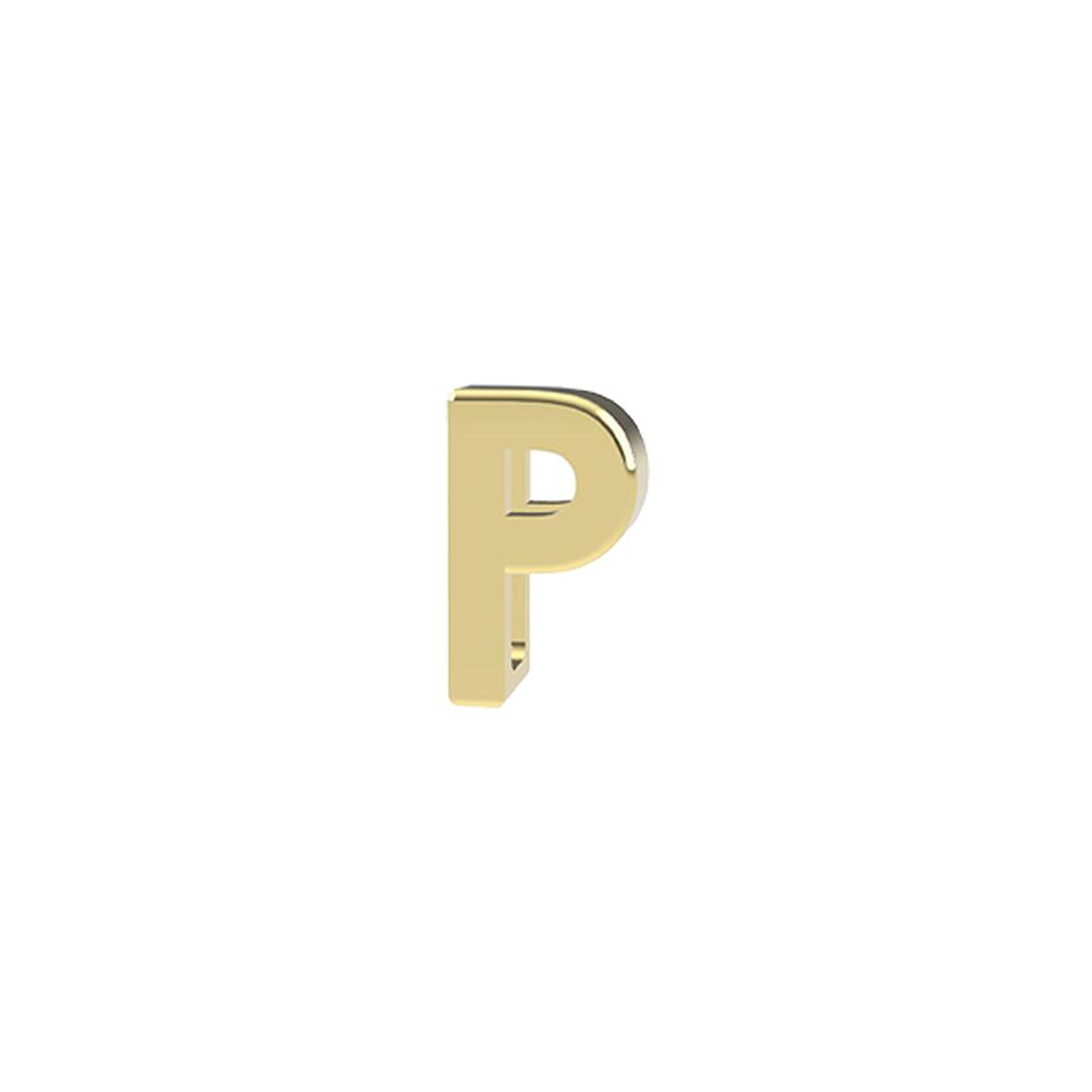 yellow gold Letter P Charm for Dedie Bracelets - DEDIE