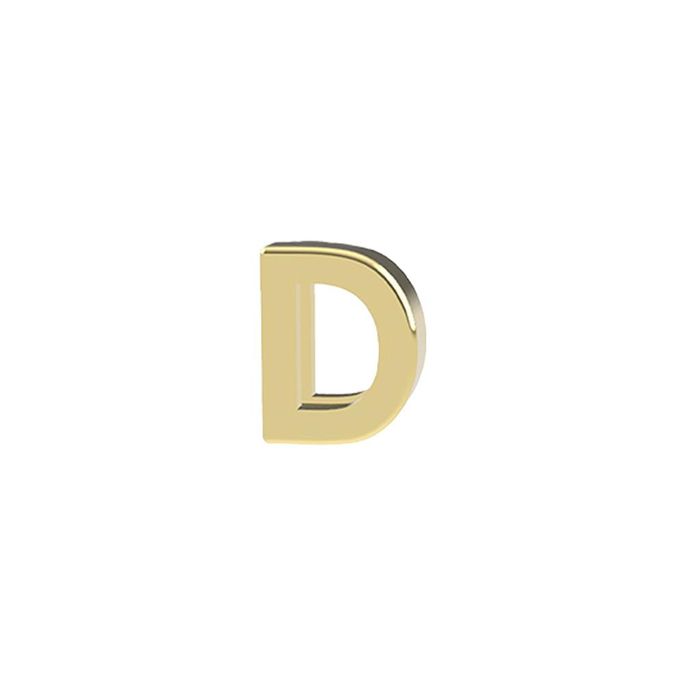 yellow gold Letter D Charm for Dedie Bracelets - DEDIE