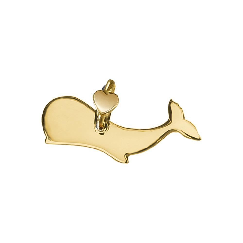 Sperm Whale Pendant Animaletti Gold Collection Dodo Mariani - DODO MARIANI