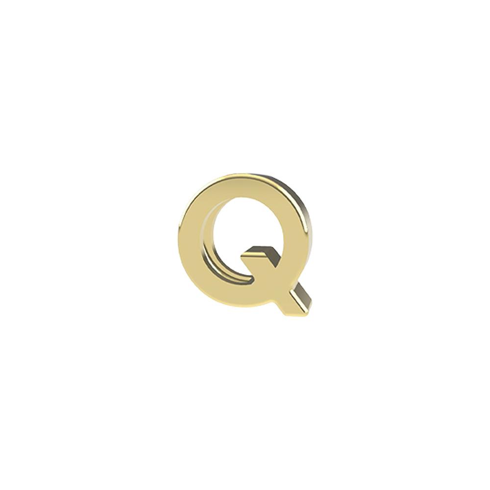 yellow gold Letter Q Charm for Dedie Bracelets - DEDIE