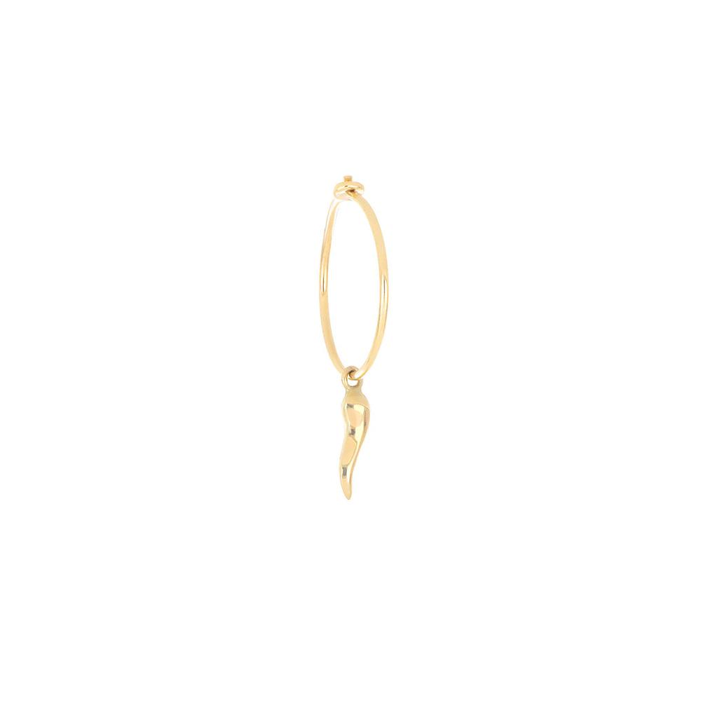 Hoop earring 1 lucky horn Maman et Sophie ORTIE91P - MAMAN ET SOPHIE