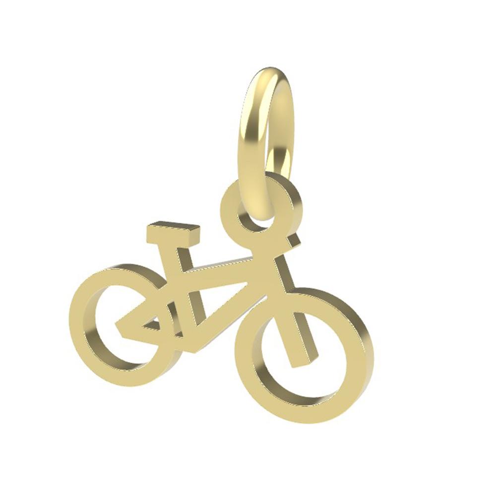 18kt yellow gold Bicycle pendant - DEDIE