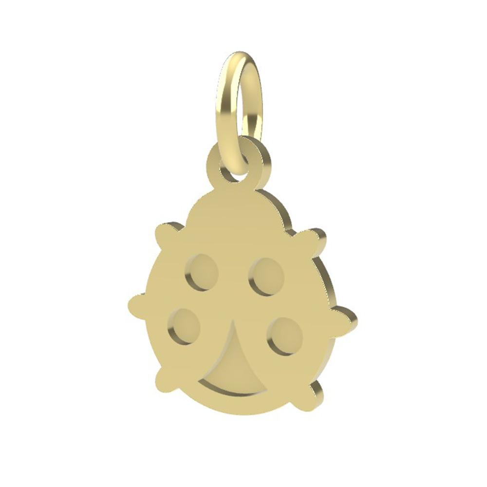 18kt yellow gold Ladybug pendant - DEDIE