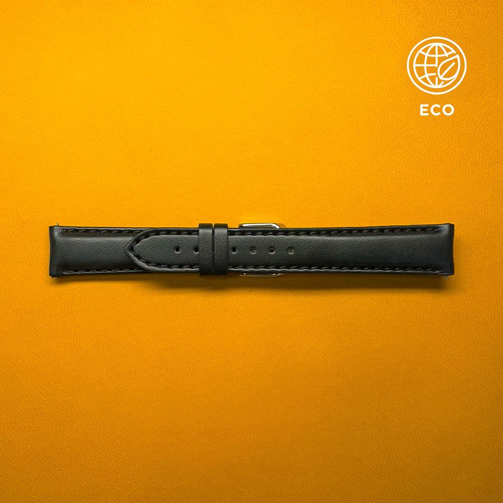 Eco-friendly Waterproof Strap Padded black 18-16mm - BROS