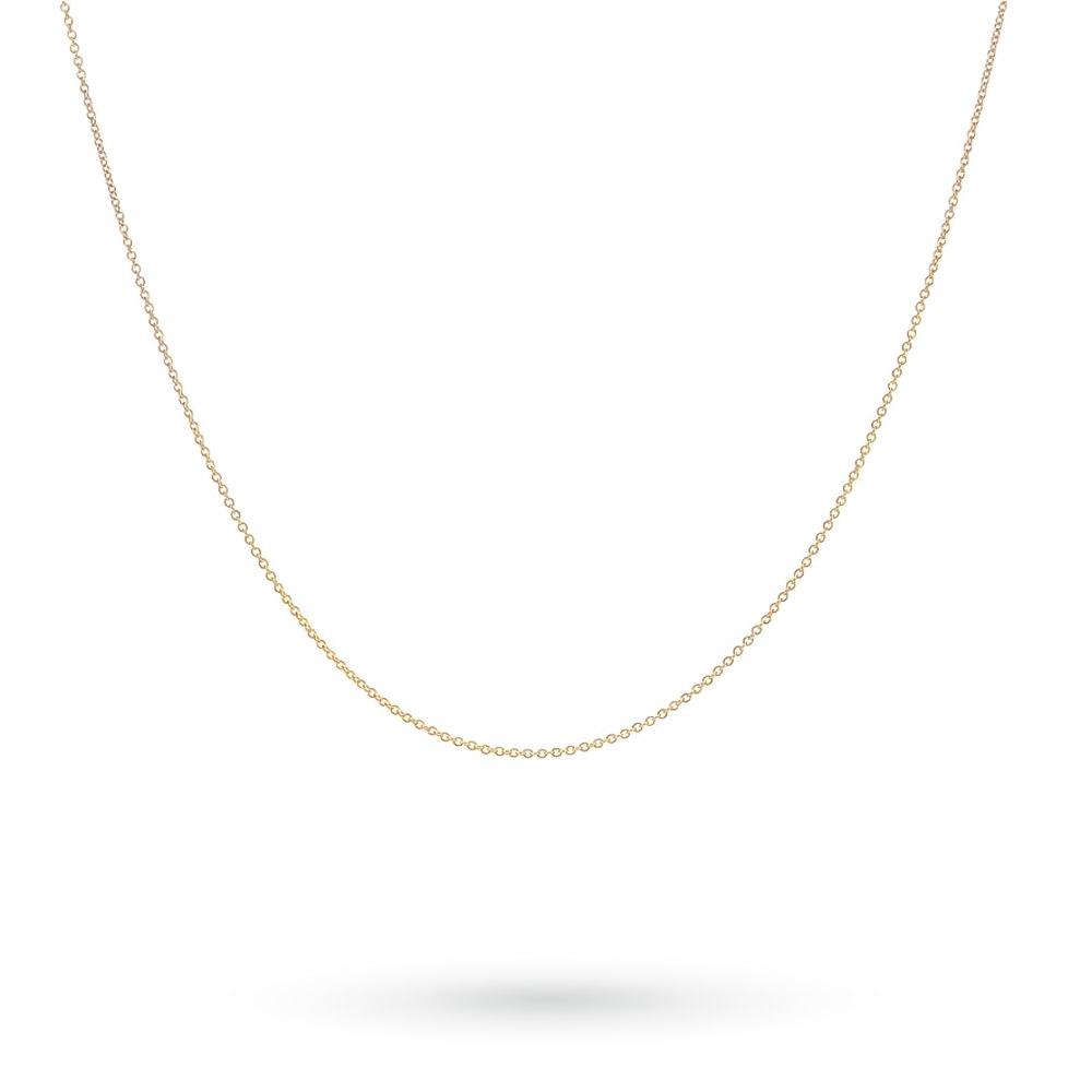 Thin rolò chain in 18kt yellow gold 40cm - LUSSO ITALIANO