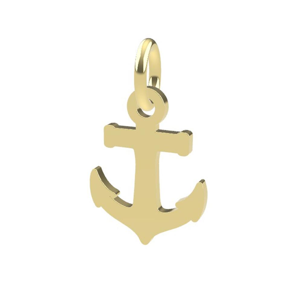 18kt yellow gold Anchor pendant - DEDIE