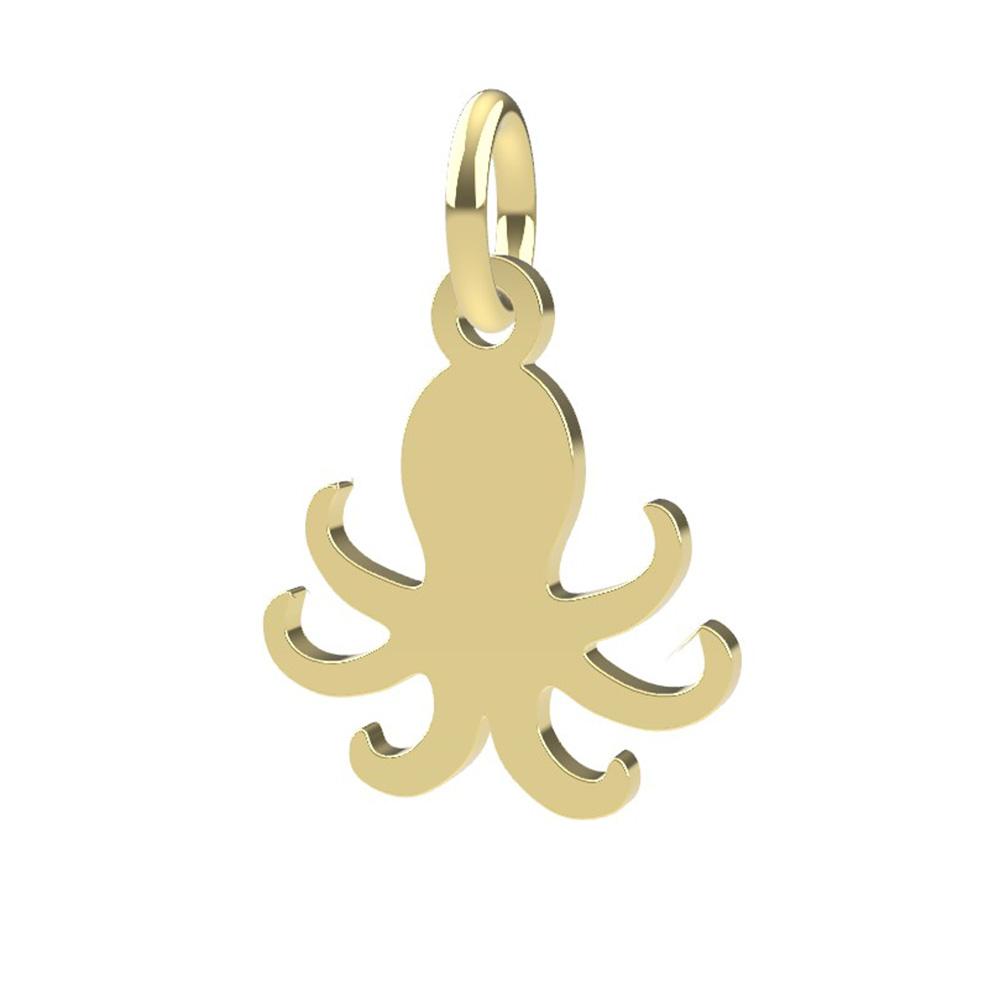 18kt yellow gold Octopus pendant - DEDIE