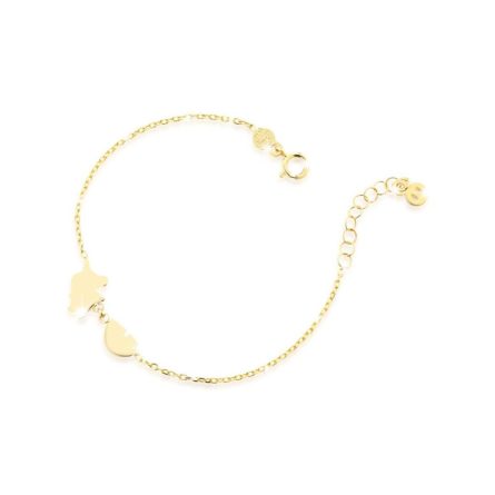 Bracciale leBebé PMG073 Primegioie Fortuna Unicorno Arcobaleno oro giallo