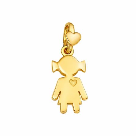 Ciondolo Bimba oro 9kt Edoardo Mariani Cuore di Mamma
