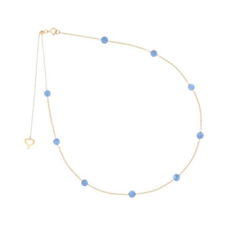 Maman et Sophie GHPTACI 9 spheres kyanite choker