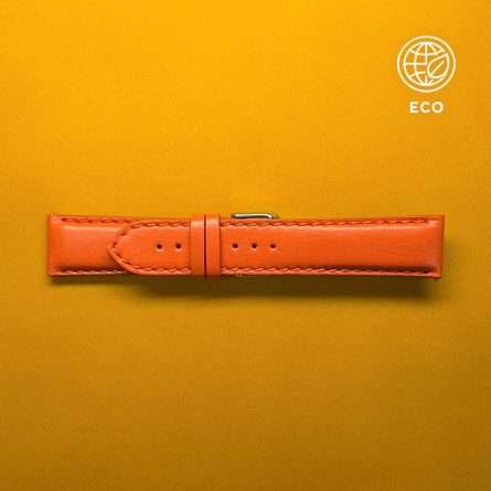 Cinturino waterproof ecologico imbottito arancione 22-20mm