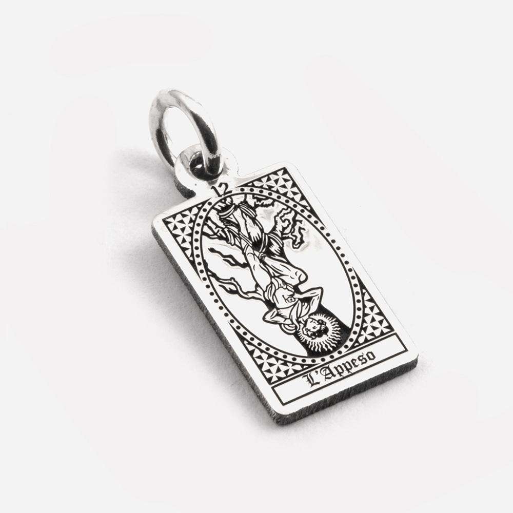 Colgante Carta del Tarot El Ahorcado en plata 925