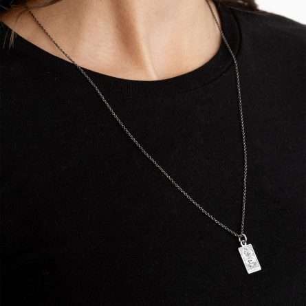 Temperance Tarot Card Pendant in 925 Silver