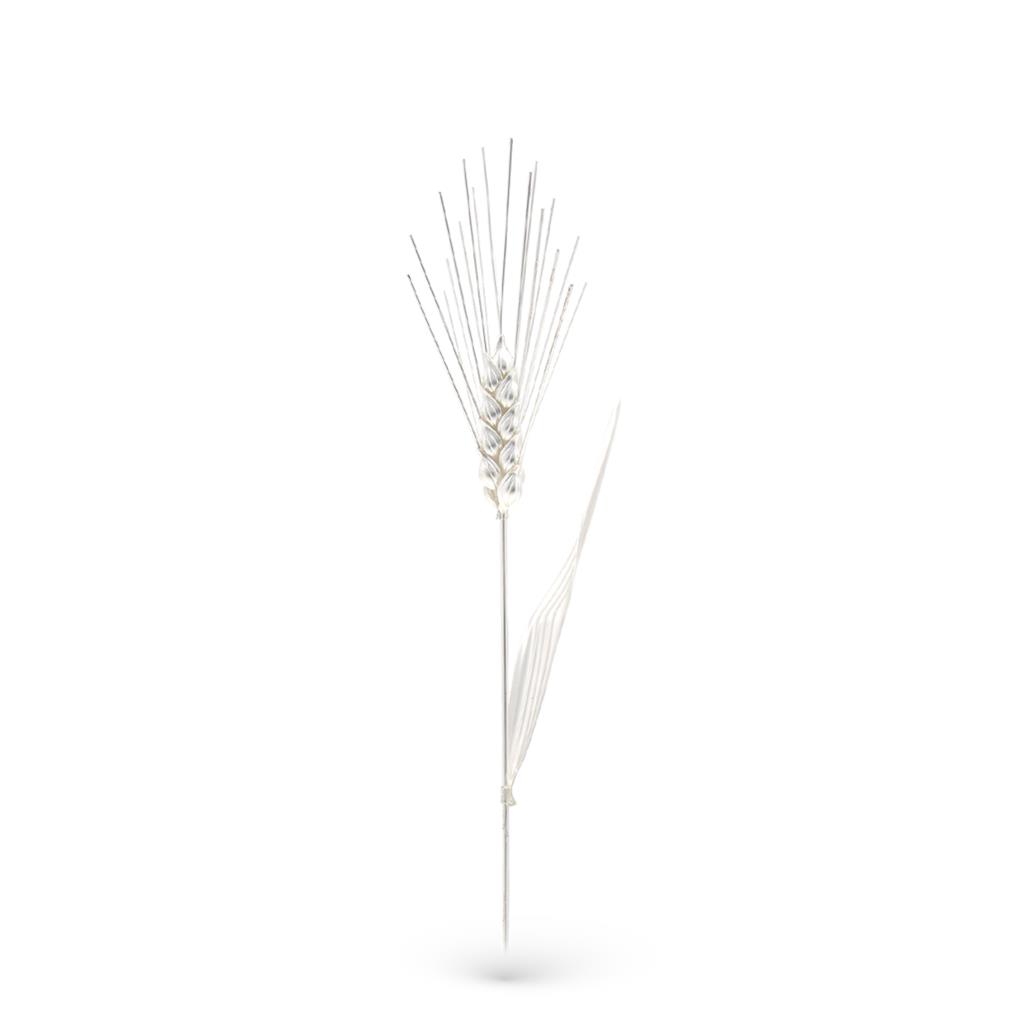 Ear of corn ornament in sterling silver 23cm