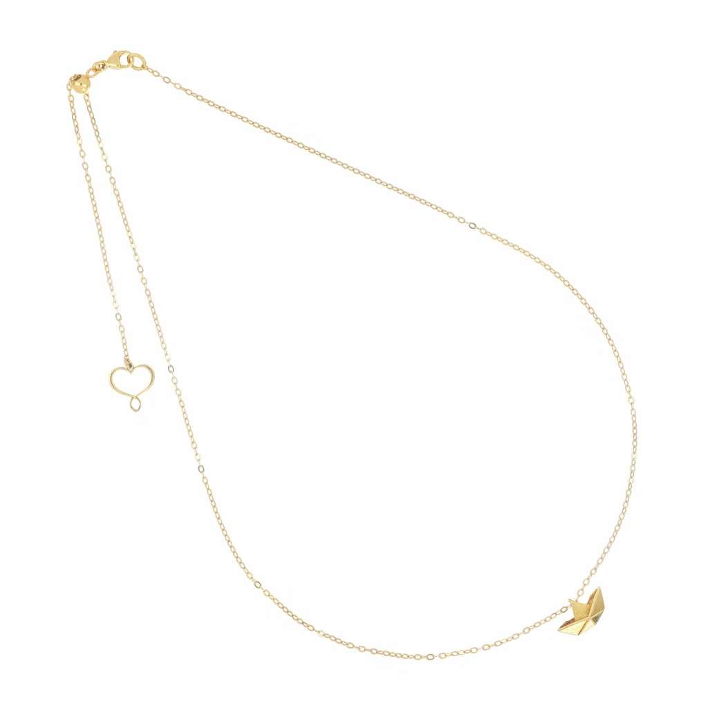 Maman et Sophie GHVIABA Travel Necklace in 925 Silver with Gold Plated Finish