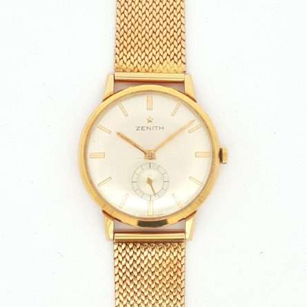 Zenith Oro giallo 18kt Manuale Silver 34 mm